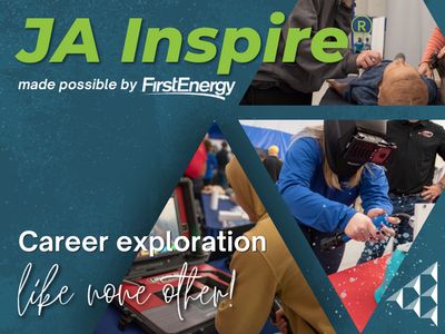 Images of students at ja inspire event